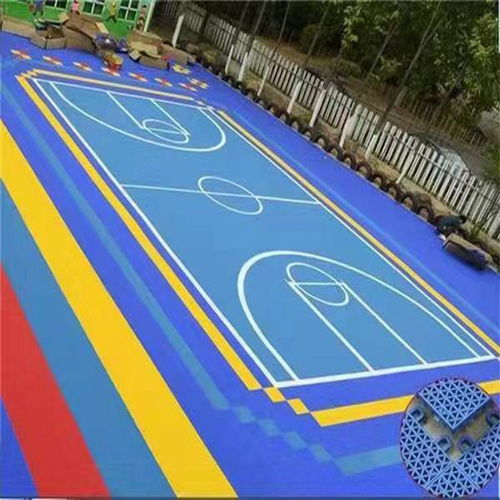 幼儿园室外悬浮地板 防水 防滑 运动地板 篮球场 PVC塑胶
